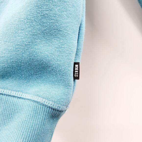 REI Co-Op Blue Embroidered Logo Crewneck Sweater Sweatshirt Men’s Size Small - Picture 4 of 9